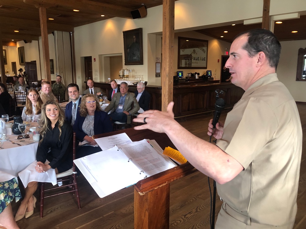 NAS Pensacola CMC Speaks at Pensacola Council of the Navy League