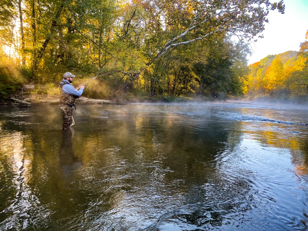 Fly-fishing on Shenango River