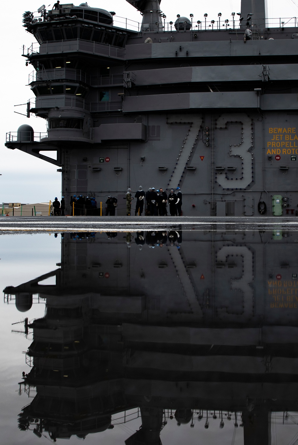 Shipboard Firefighting Drill: George Washington Sailors train to save the ship