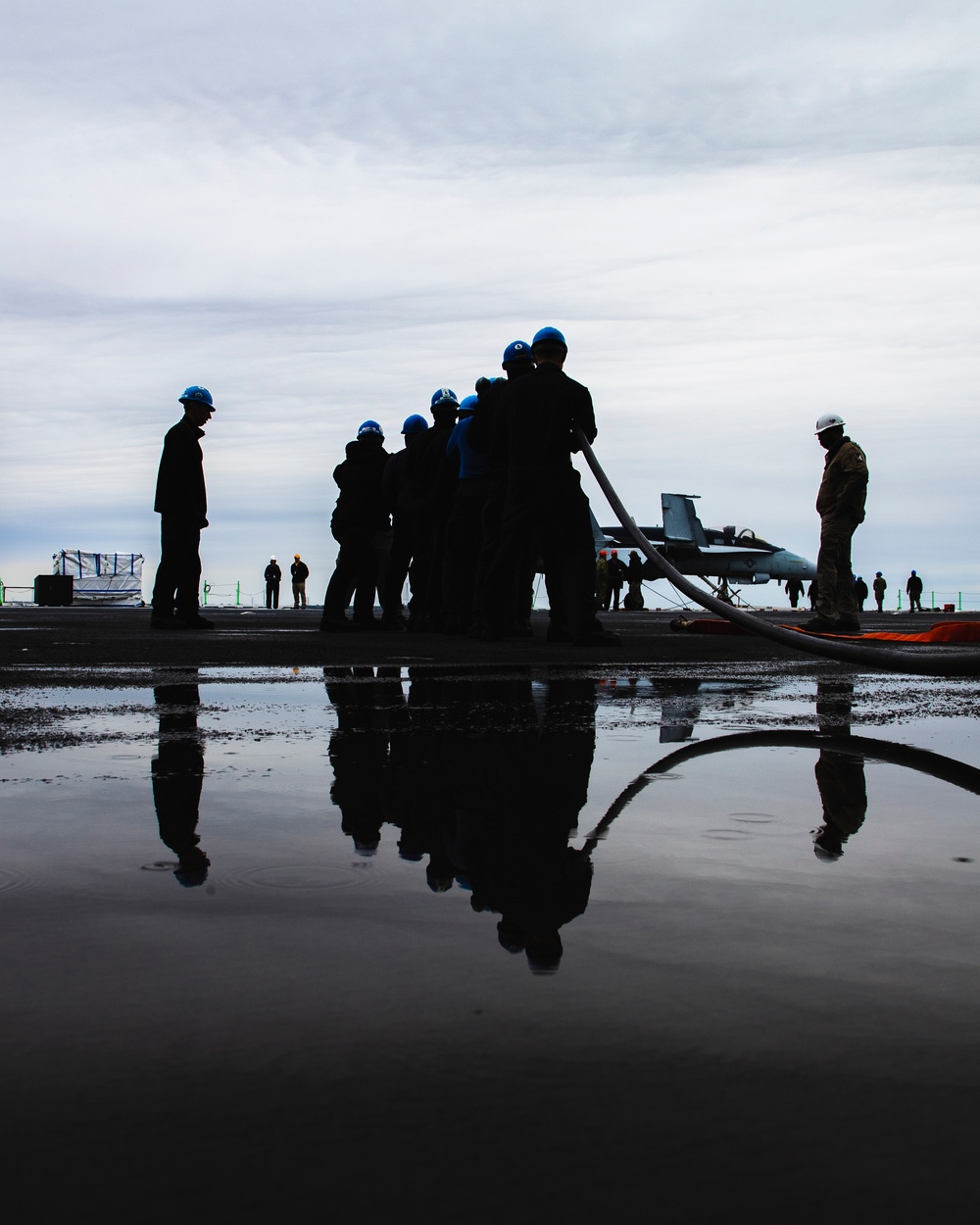 Shipboard Firefighting Drill: George Washington Sailors train to save the ship