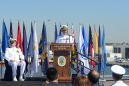 USS Jackson (LCS 6) Holds Change of Command Ceremony