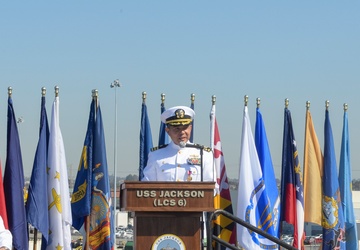 USS Jackson (LCS 6) Conducts Change of Command Ceremony