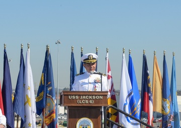 USS Jackson (LCS 6) Conducts Change of Command Ceremony