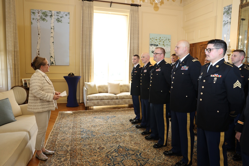 Army National Guard Soldiers receive medal from Ambassador of the Grand Duchy of Luxembourg II