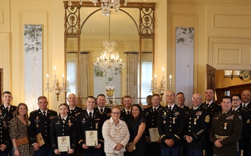 Army National Guard Soldiers receive medal from Ambassador of the Grand Duchy of Luxembourg