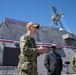 Distinguished Visitors Tour USS Santa Barbara (LCS 32) at Naval Base Ventura County