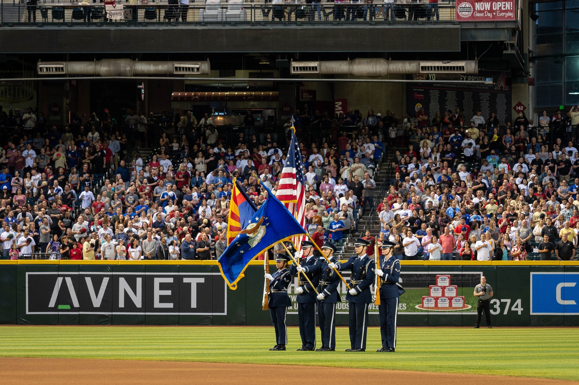 Luke AFB supports Diamondbacks' home opener > Luke Air Force Base