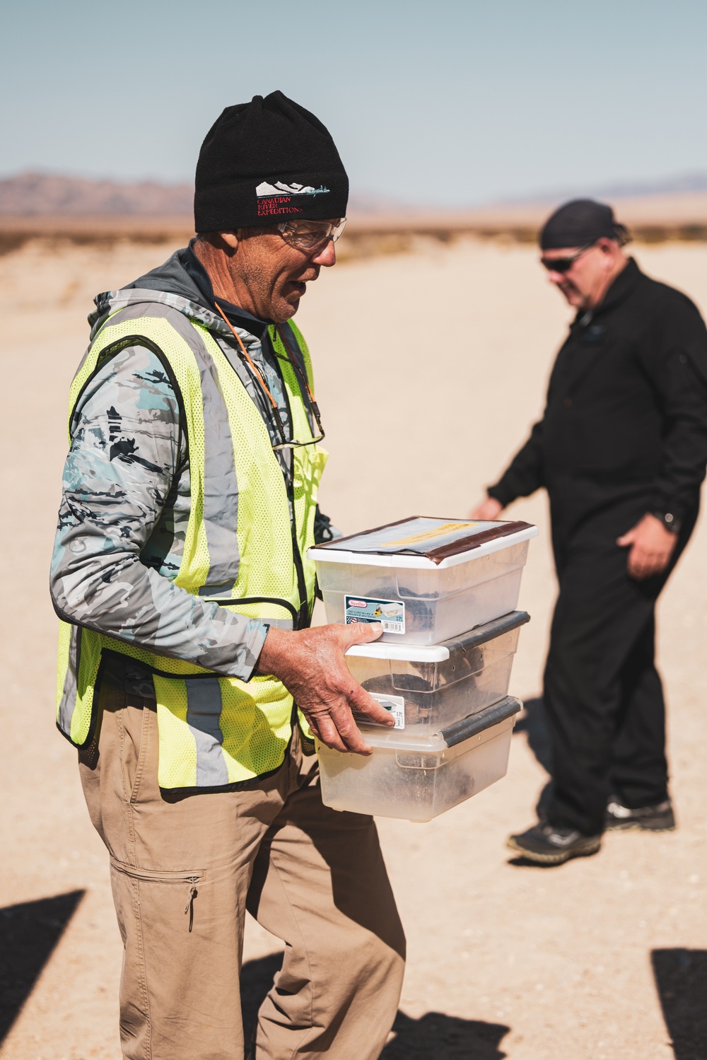 The Combat Center relocated 107 tortoises from the TRACRS facility back to the wild