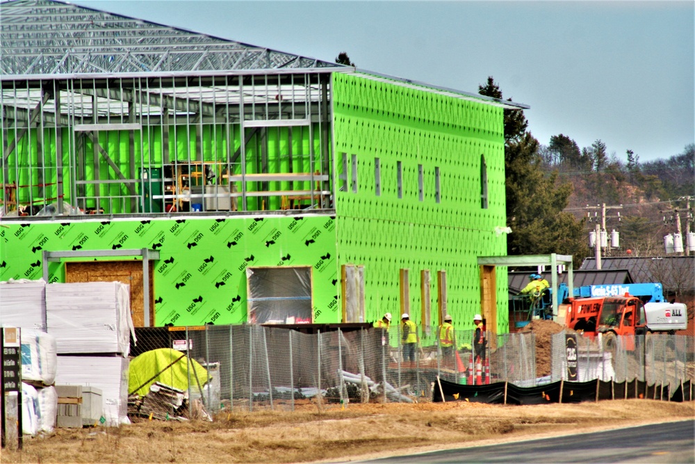 April 2023 construction operations of $11.96 million transient training brigade headquarters at Fort McCoy