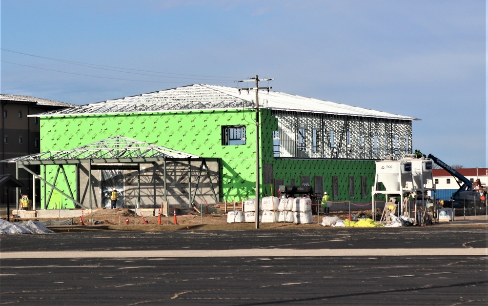 April 2023 construction operations of $11.96 million transient training brigade headquarters at Fort McCoy