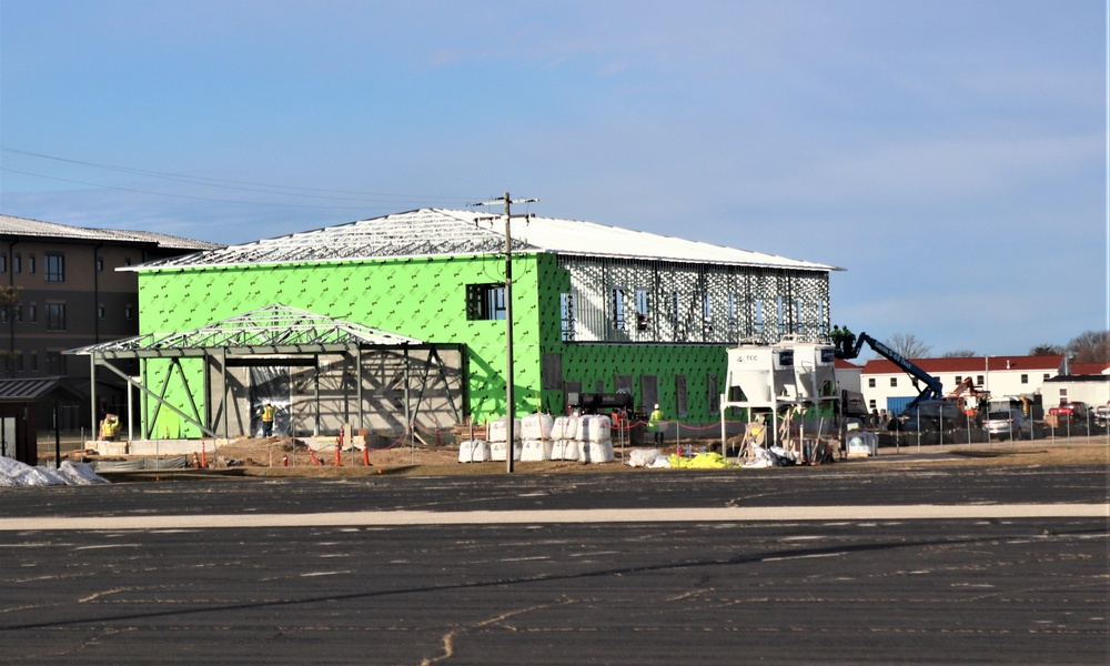 April 2023 construction operations of $11.96 million transient training brigade headquarters at Fort McCoy