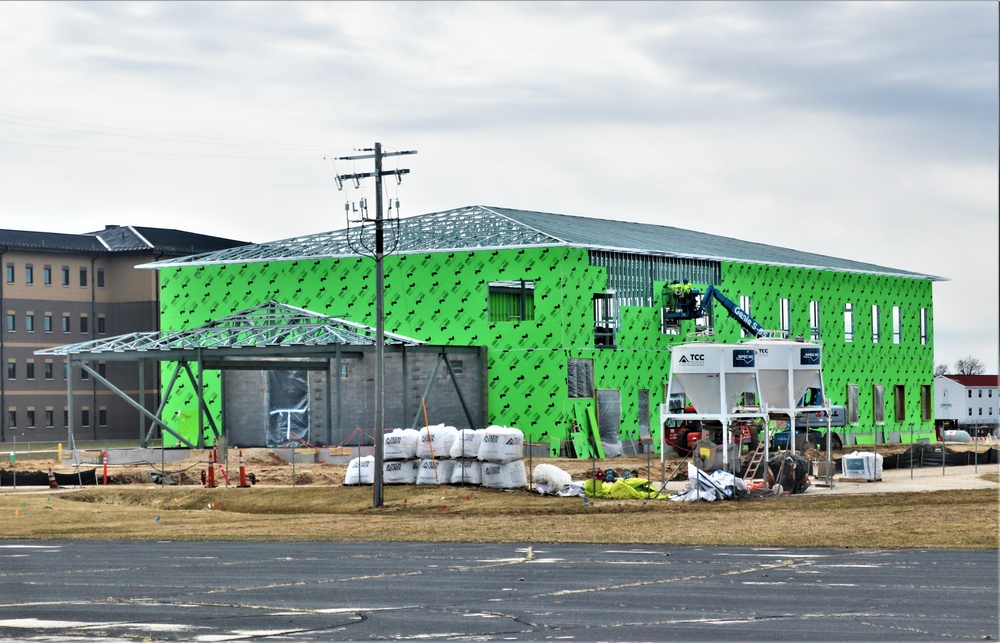 April 2023 construction operations of $11.96 million transient training brigade headquarters at Fort McCoy