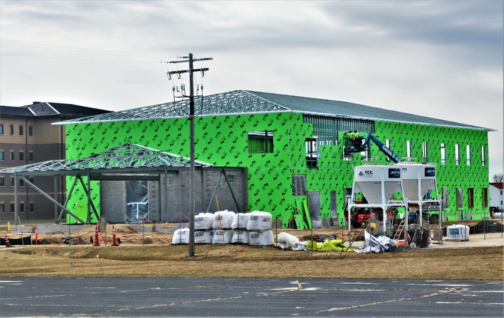 April 2023 construction operations of $11.96 million transient training brigade headquarters at Fort McCoy