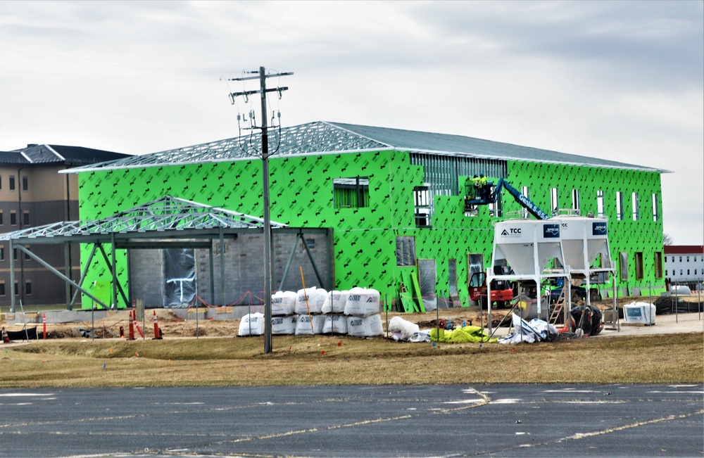 April 2023 construction operations of $11.96 million transient training brigade headquarters at Fort McCoy