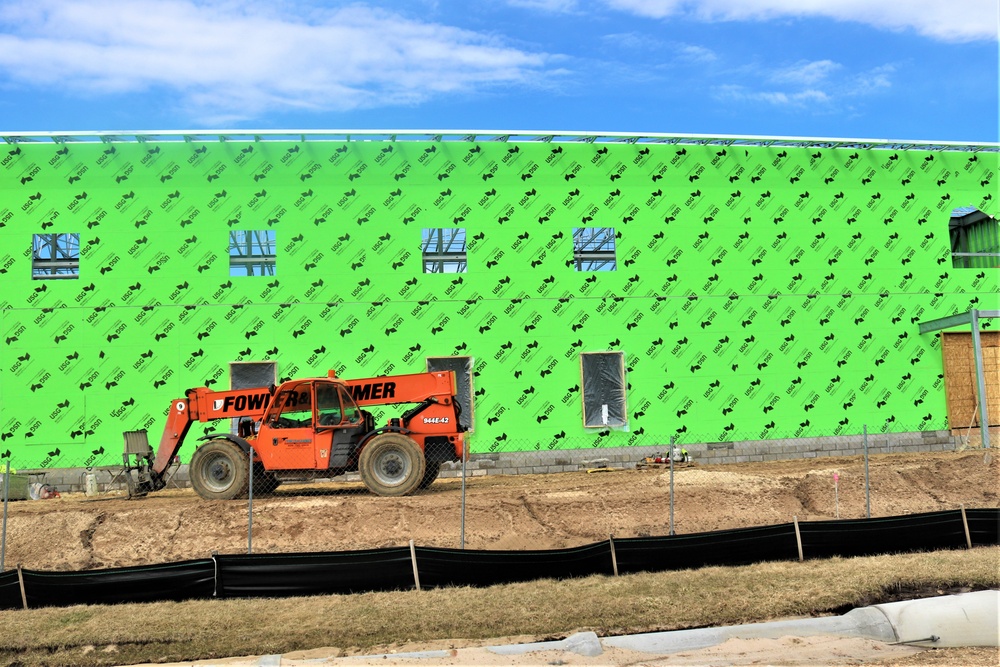 April 2023 construction operations of $11.96 million transient training brigade headquarters at Fort McCoy