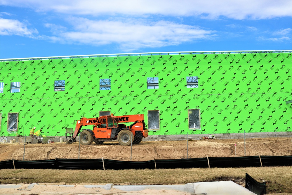 April 2023 construction operations of $11.96 million transient training brigade headquarters at Fort McCoy