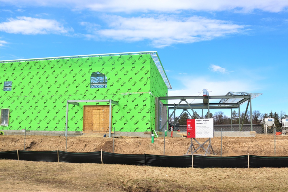 April 2023 construction operations of $11.96 million transient training brigade headquarters at Fort McCoy