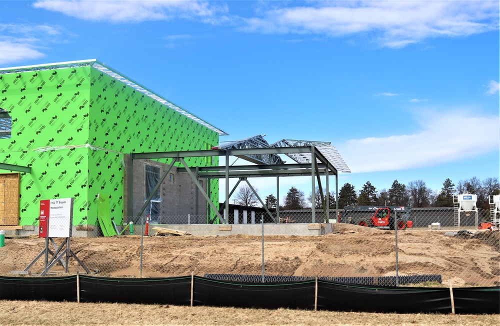 April 2023 construction operations of $11.96 million transient training brigade headquarters at Fort McCoy