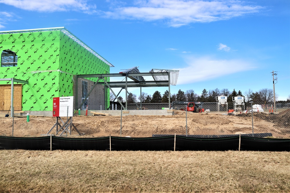 April 2023 construction operations of $11.96 million transient training brigade headquarters at Fort McCoy