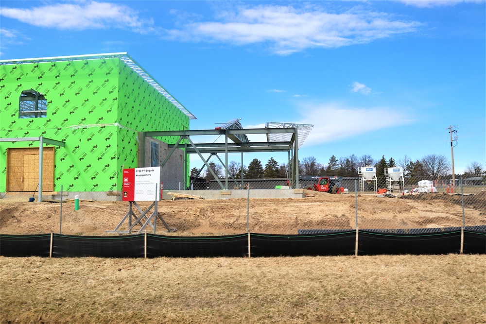 April 2023 construction operations of $11.96 million transient training brigade headquarters at Fort McCoy