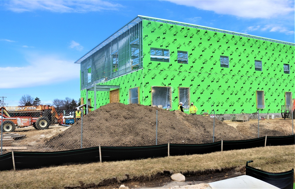 April 2023 construction operations of $11.96 million transient training brigade headquarters at Fort McCoy