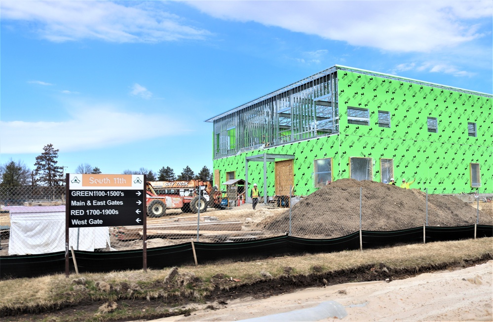 April 2023 construction operations of $11.96 million transient training brigade headquarters at Fort McCoy