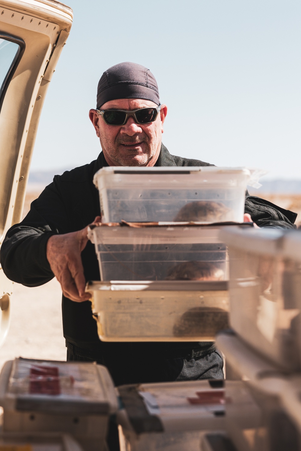 The Combat Center relocated 107 tortoises from the TRACRS facility back to the wild