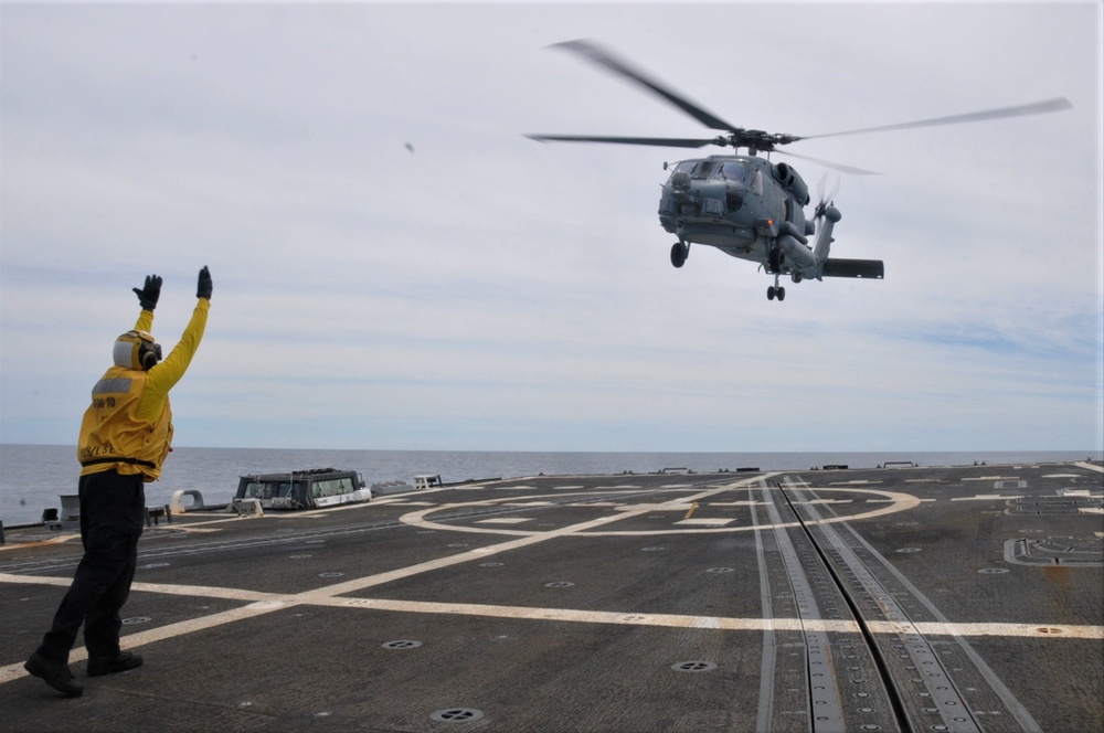 USS William P. Lawrence (DDG 110) Performs Flight Operations