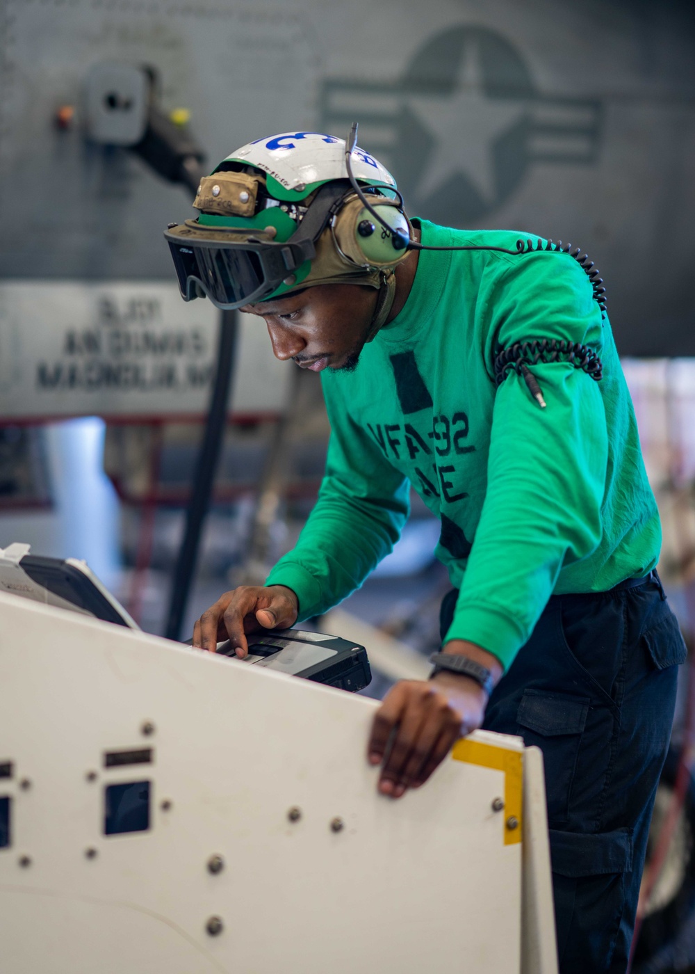 Sailor Preforms Maintenance aboard USS Carl Vinson (CVN70)