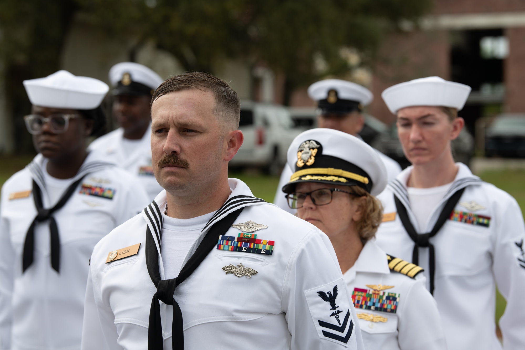 DVIDS - Images - NMOTC conducts dress white uniform inspection [Image 6 of  20]