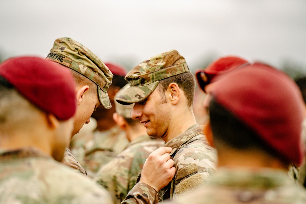 82nd Airborne Division E3B Ceremony