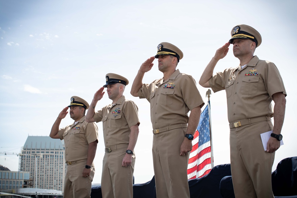 USS Tripoli Commissions Warrant Officer