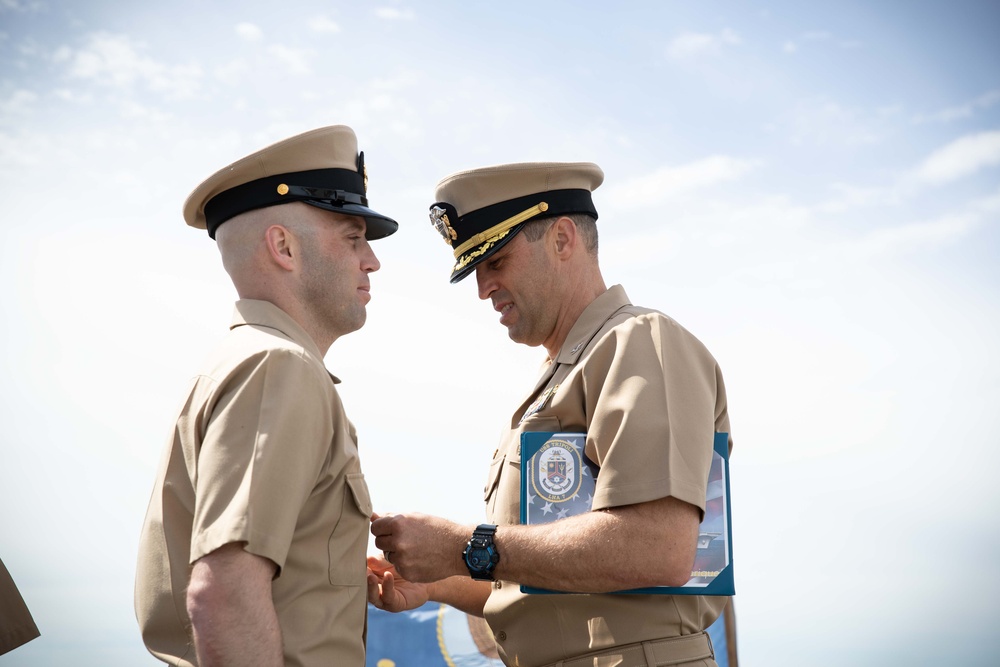 USS Tripoli Commissions Warrant Officer