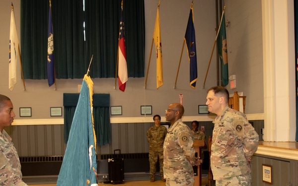 110th IO Battalion Dons 58th EMIB Unit Patch for the First Time