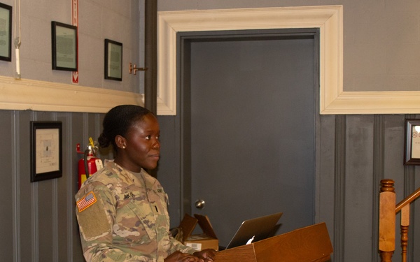 110th IO Battalion Dons 58th EMIB Unit Patch for the First Time