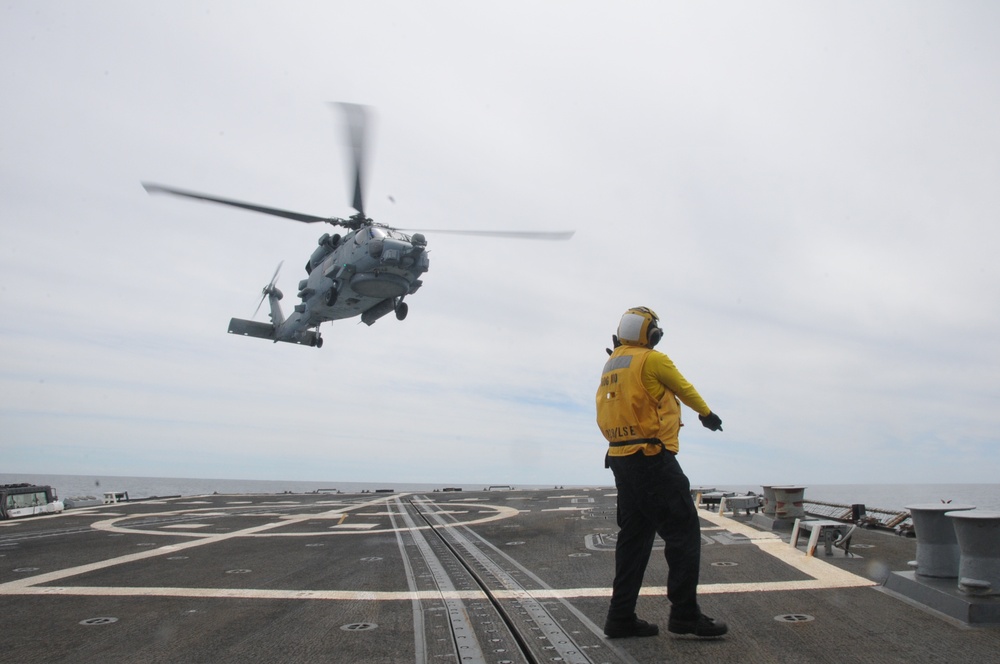 USS William P. Lawrence (DDG 110) Performs Flight Operations