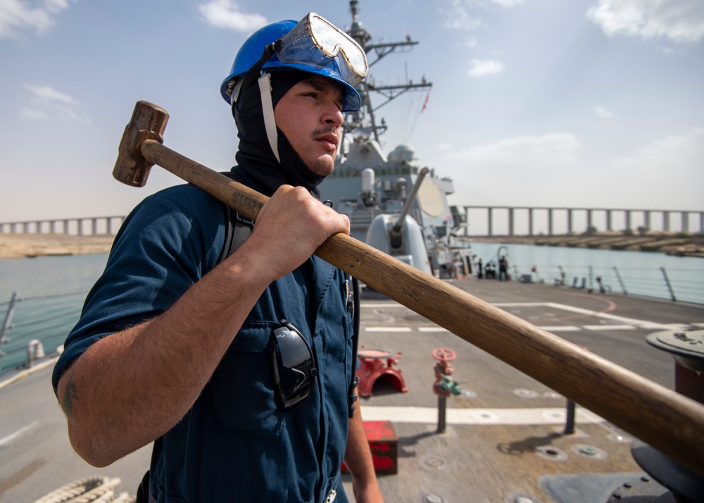 USS Paul Hamilton Transits the Suez Canal