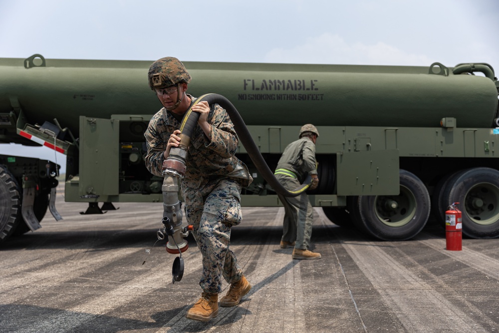 Balikatan 23 | U.S. Marines, Airmen Work Together to Refuel Aircraft