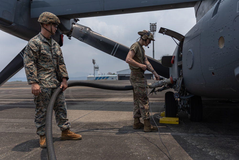 Balikatan 23 | U.S. Marines, Airmen Work Together to Refuel Aircraft