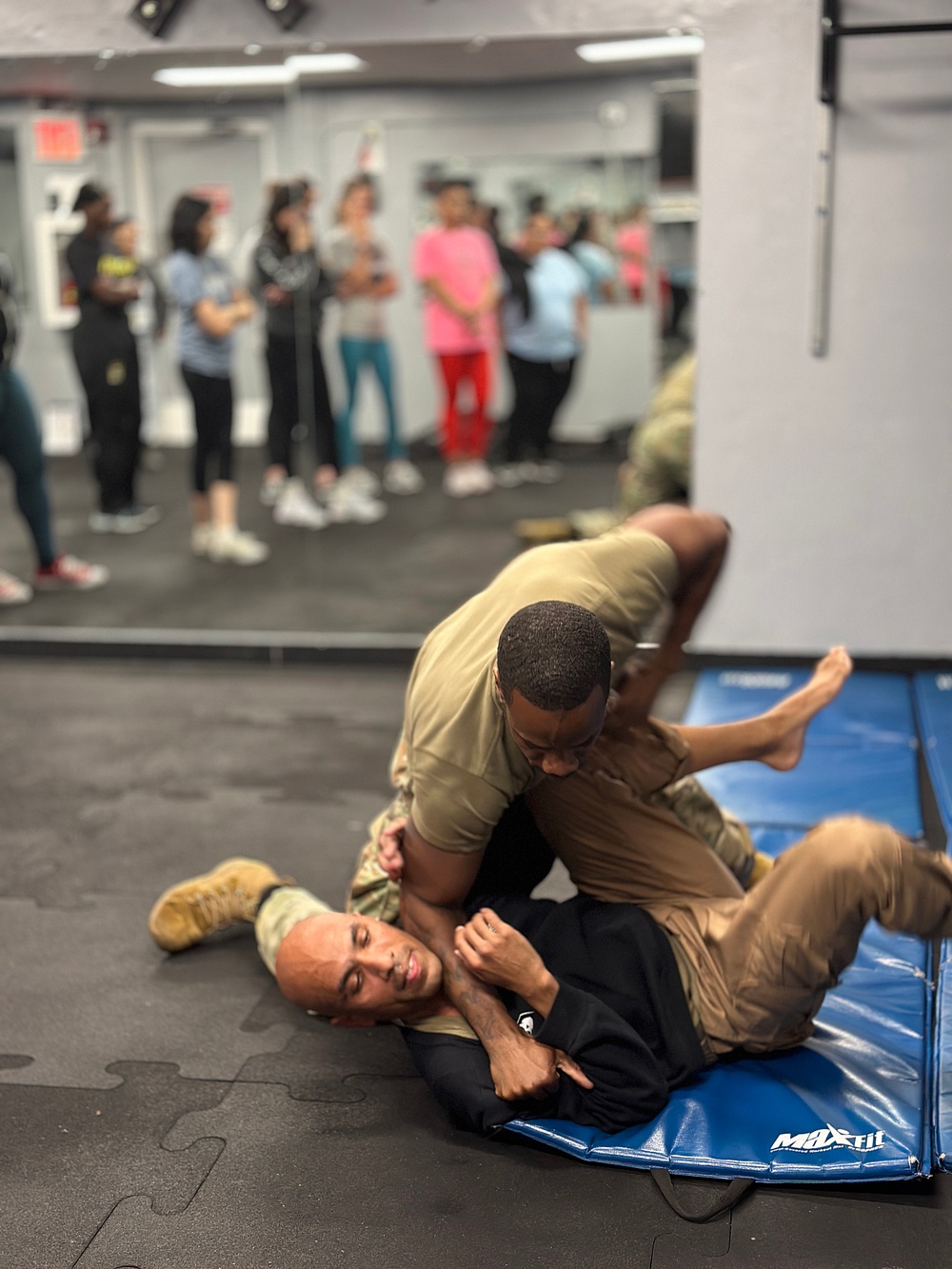 Fort Hamilton holds self-defense class as part of Sexual Assault Awareness and Prevention Month (SAAPM) observances.
