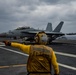 Sailor Directs Aircraft On The Flight Deck