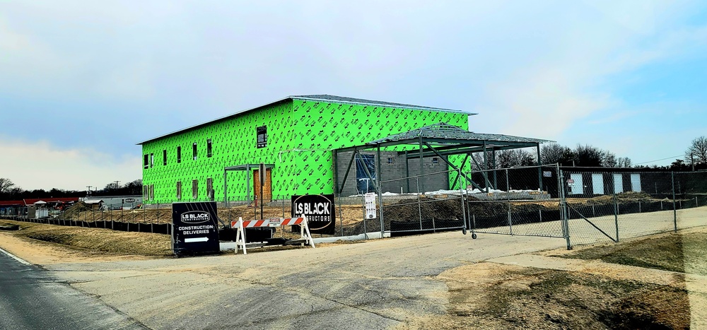 April 2023 construction operations of $11.96 million transient training brigade headquarters at Fort McCoy