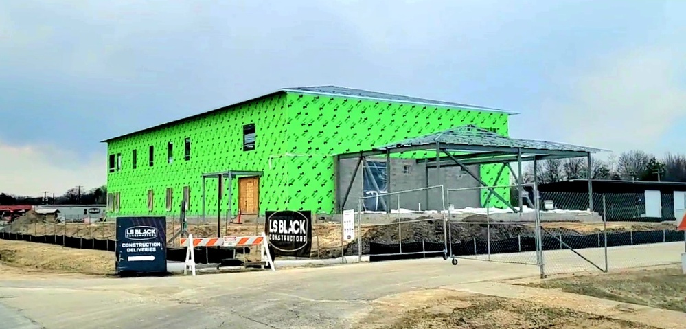 April 2023 construction operations of $11.96 million transient training brigade headquarters at Fort McCoy