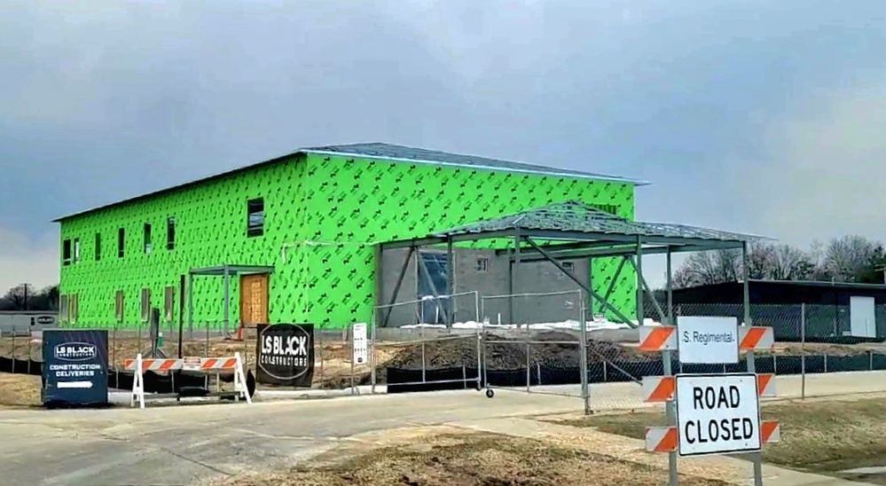 April 2023 construction operations of $11.96 million transient training brigade headquarters at Fort McCoy