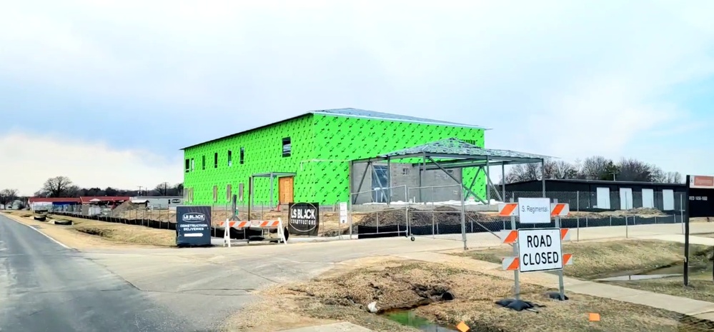 April 2023 construction operations of $11.96 million transient training brigade headquarters at Fort McCoy