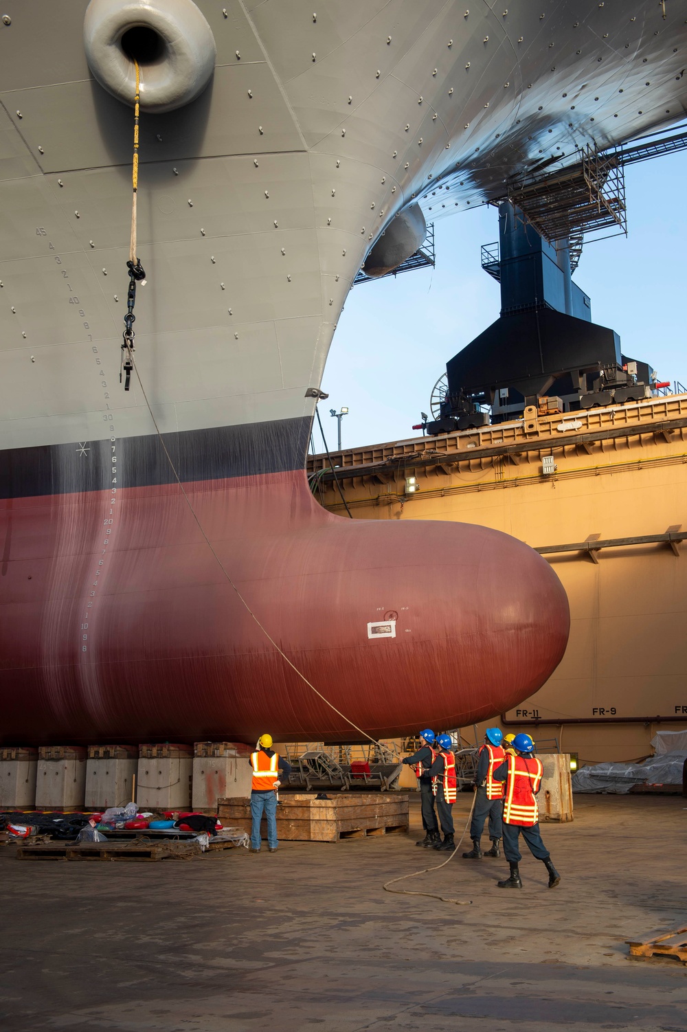 USS Essex Conducts Anchor Chain Evolution