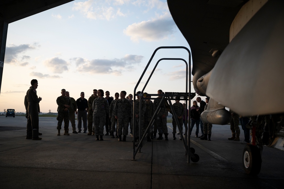 CAP cadets tour the Fighting Falcon