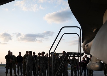 CAP cadets tour the Fighting Falcon