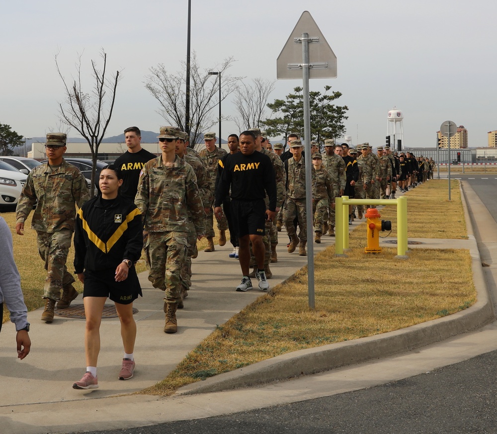 Red Dragons conduct Walk a Mile Event for SAAPM