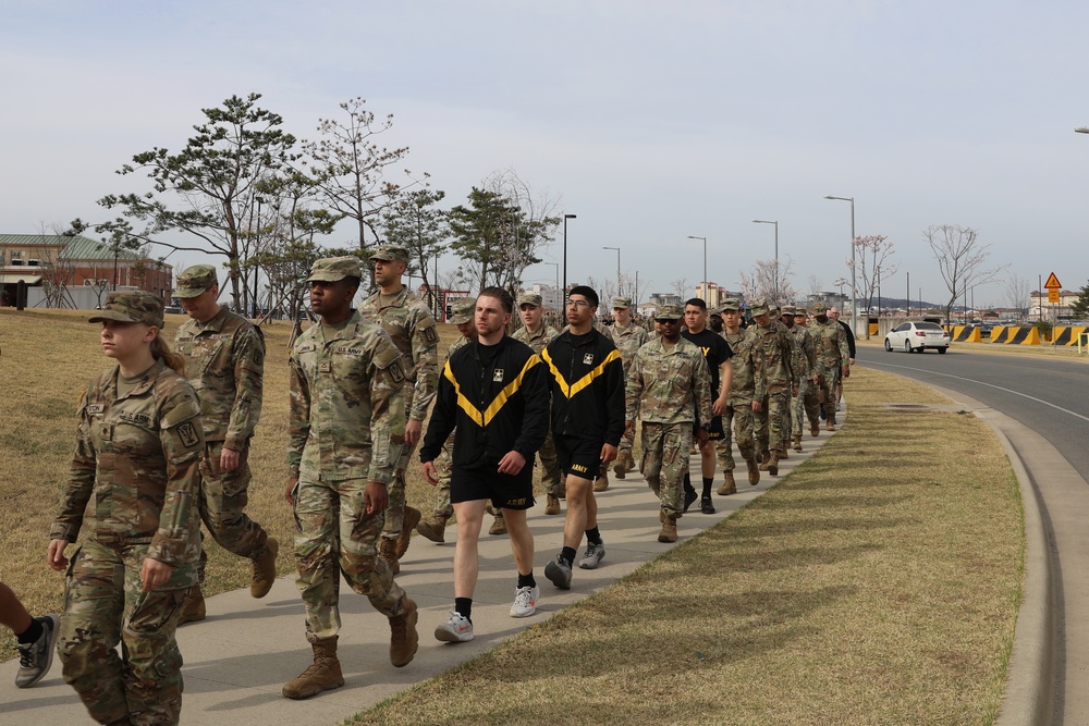 Red Dragons conduct Walk a Mile Event for SAAPM